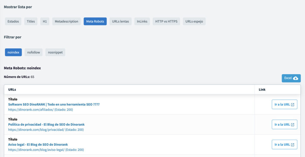 Auditoría SEO On Page con DinoRANK