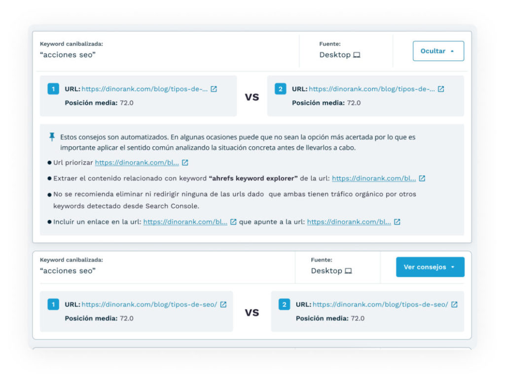 home dinorank feature 7 canibalizaciones