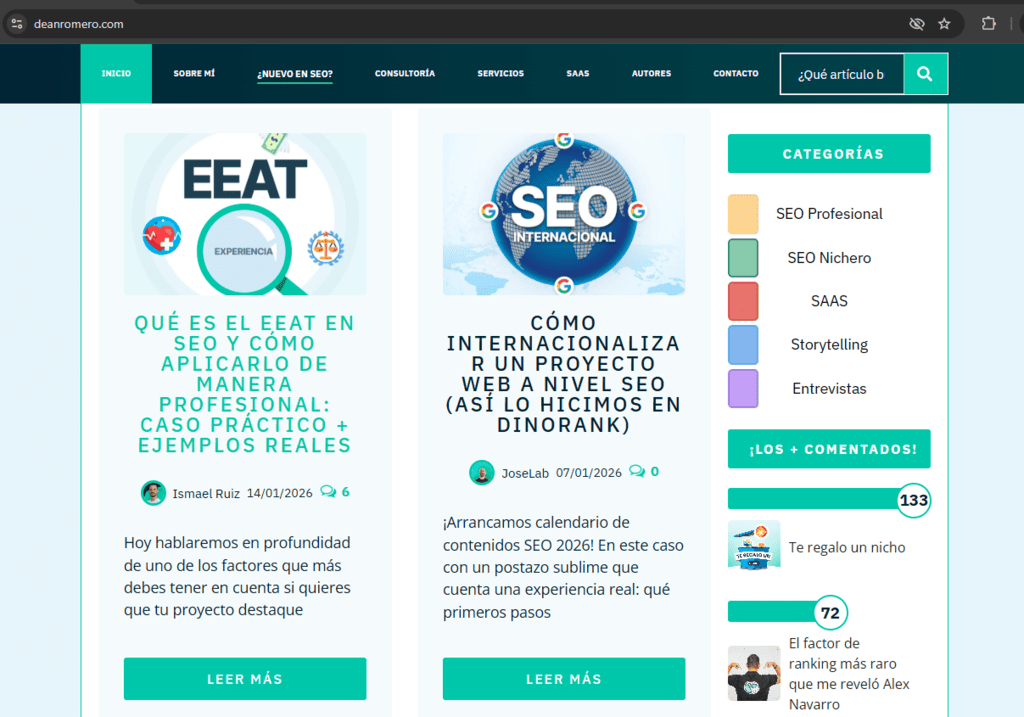 Blog de Dean Romero Blog de Dean Romero