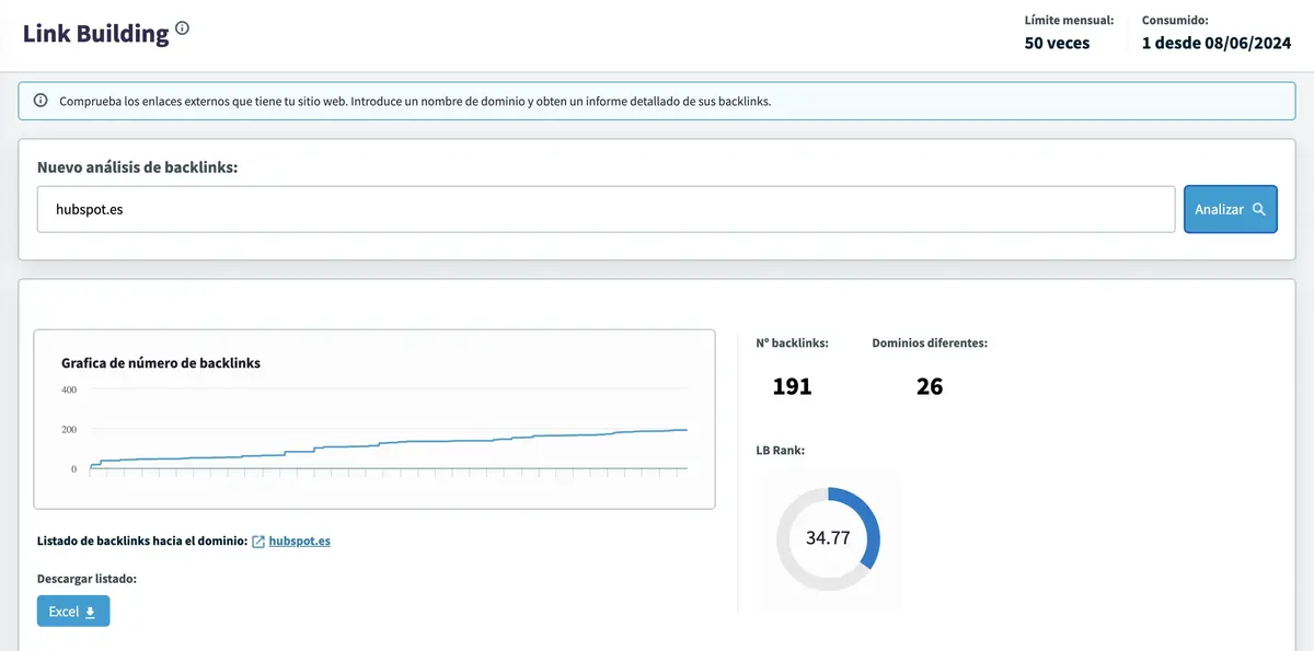 Linkbuilding en hubspot.es