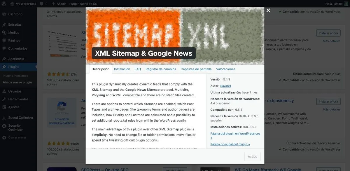 Plugin de Google News para generar Sitemaps