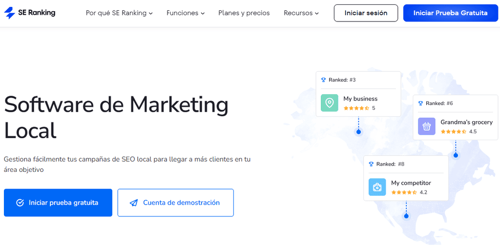 Mejores herramientas de SEO Local: SE Ranking