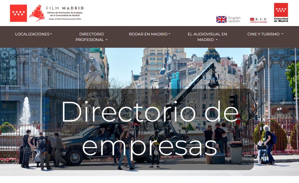 Los mejores directorios para SEO local: Film Madrid