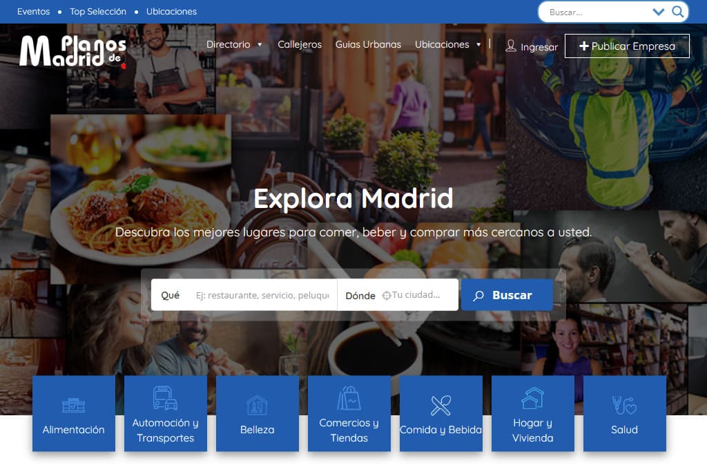 Los mejores directorios para SEO local: Planos de Madrid