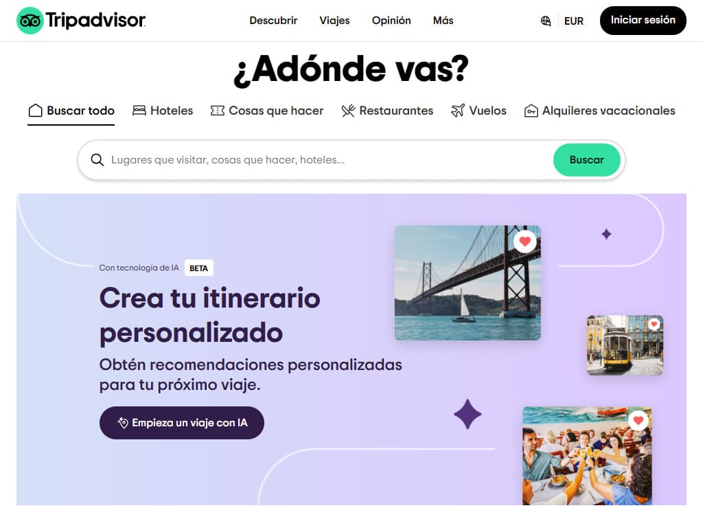 Los mejores directorios para SEO local: Tripadvisor 