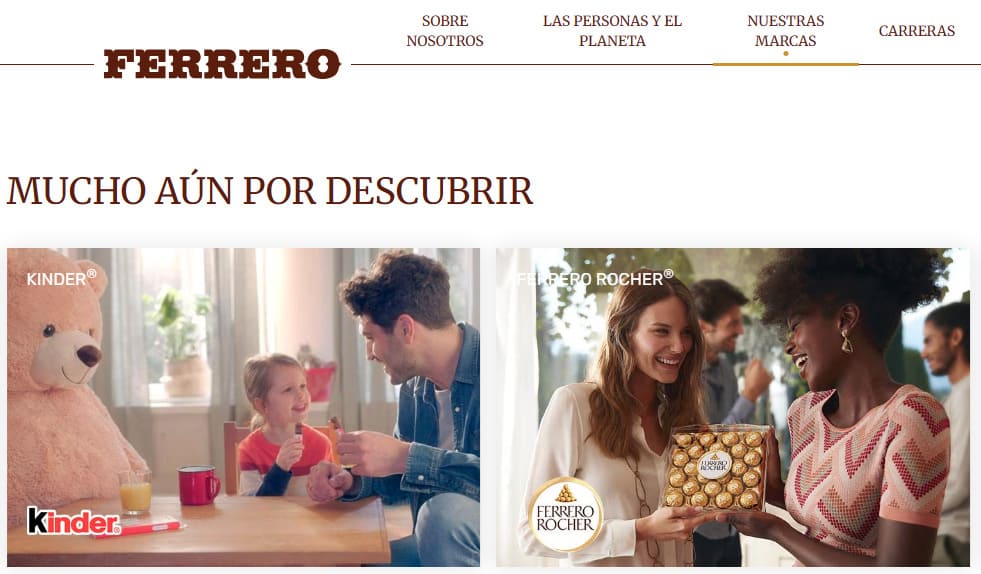Estrategias para mitigar la canibalización de productos: segmentación público - ejemplo Ferrero