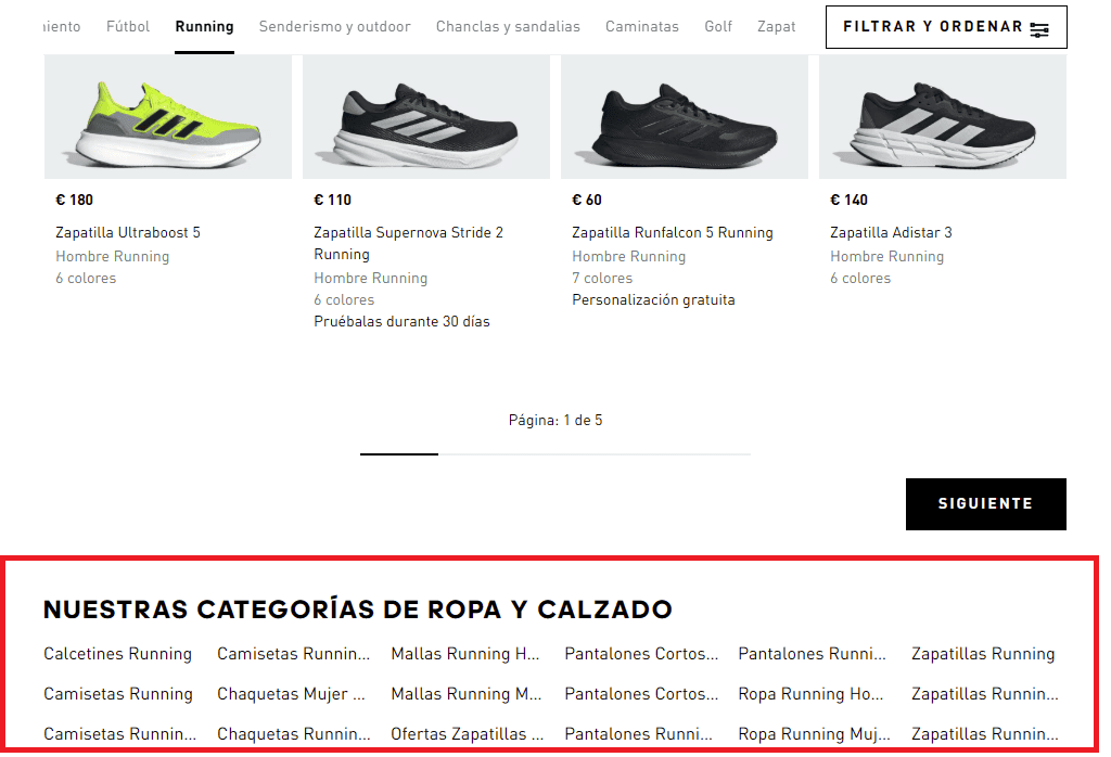 SEO para e-commerce: categorías relacionadas