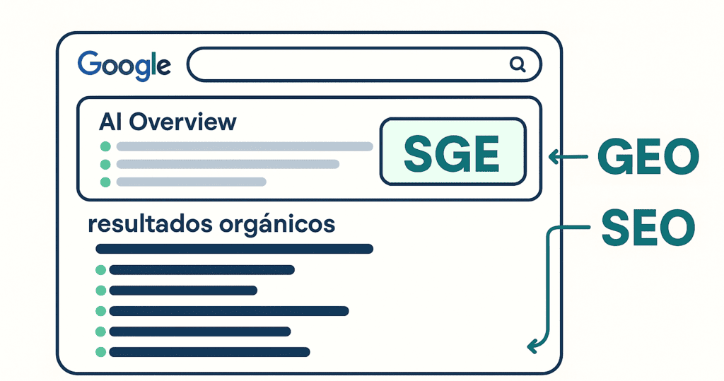 Diferencias entre GEO, SGE y SEO
