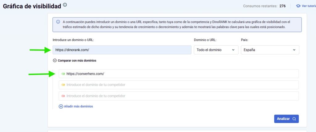 Comparación con la competencia