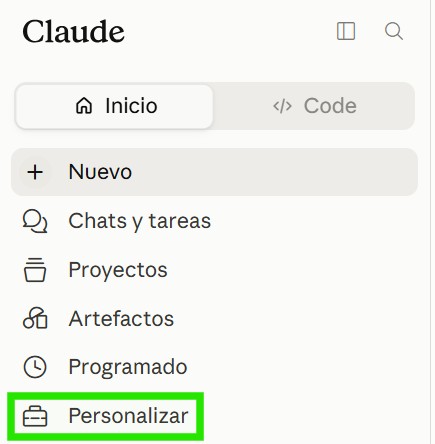 Paso 3: añade el conector personalizado en Claude