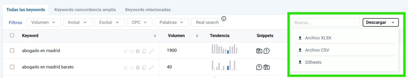 Paso 7: descarga los datos