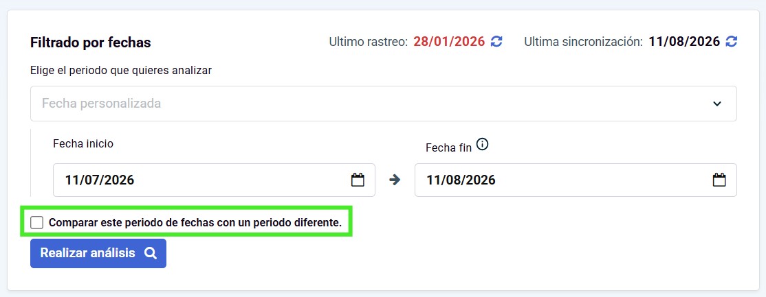 Paso 8: compara dos períodos