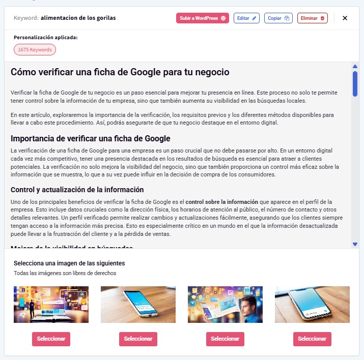 Revísalo y asegúrate de que esté correcto