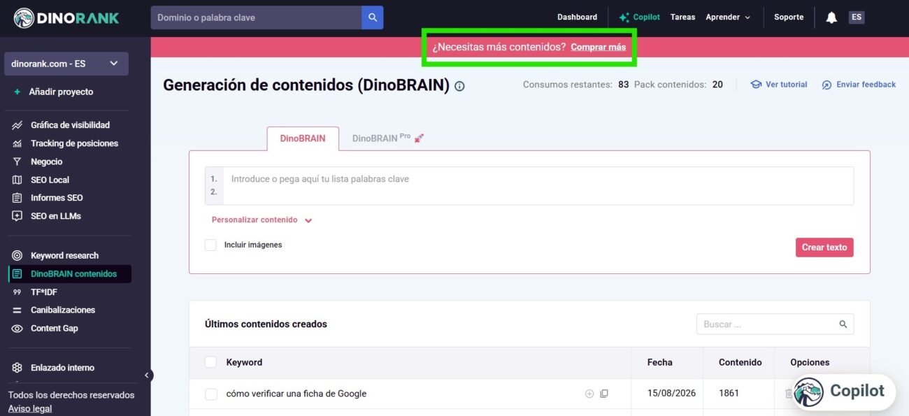 Paso 10: compra más contenidos si los necesitas