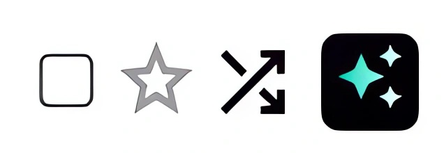 Iconos de acción rápida (extremo izquierdo)