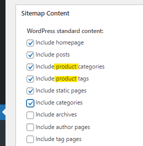 Include Your Products in the Sitemap