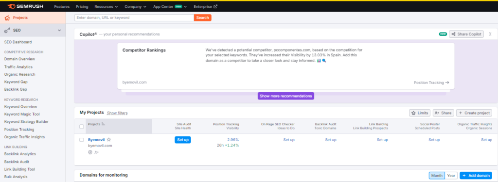 Semrush Content Audit Tool