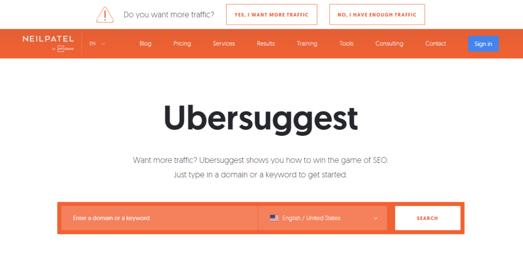 Ubersuggest