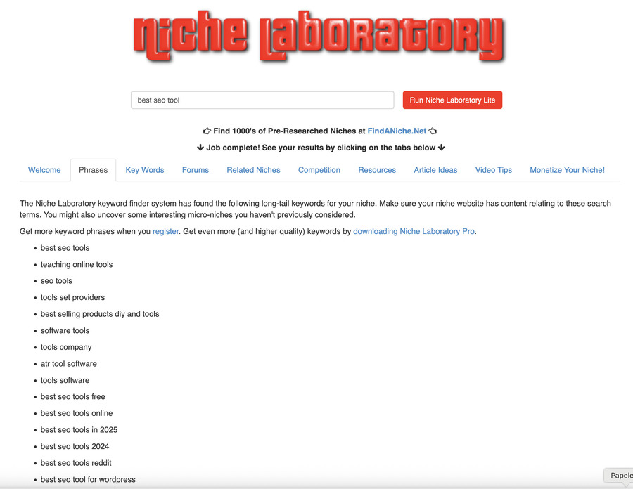 Niche Laboratory
