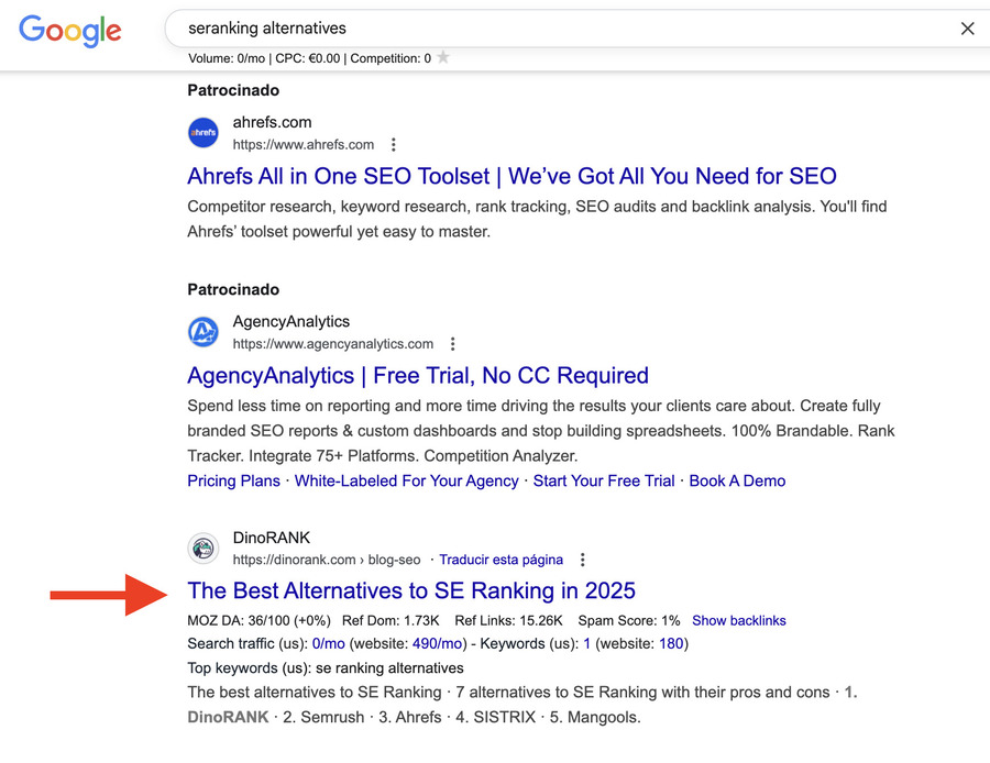 Se Ranking Alternatives top1