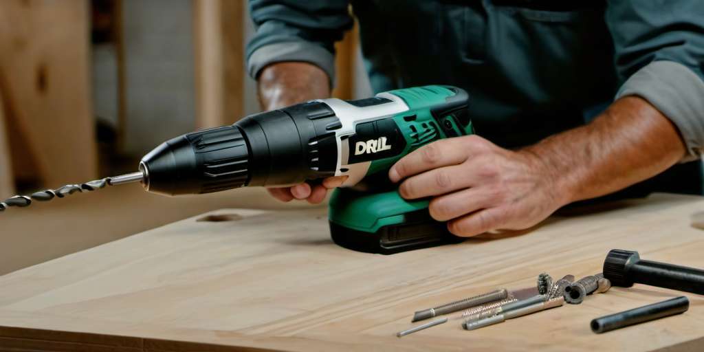 Juego De 4 Tamaños De Taladro Manual Castaño, Barrena