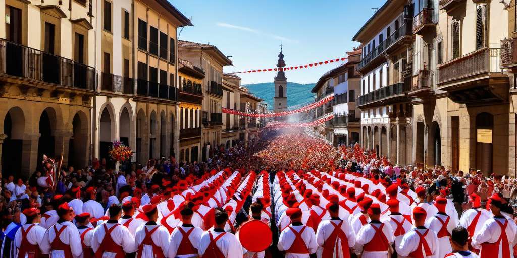 Fiestas de san Fermín en pamplona, España