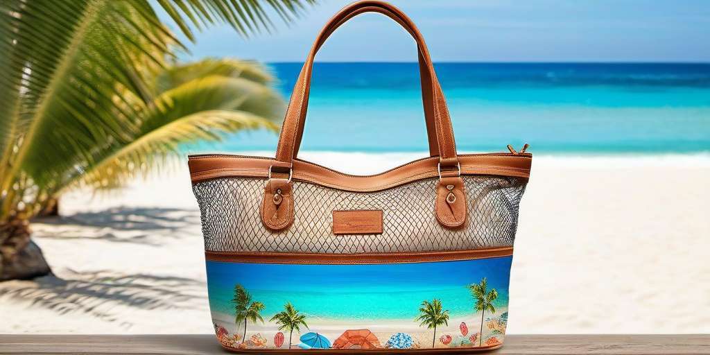 bolso para mujer grande con cremallera para la playa