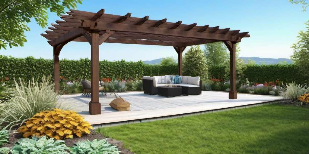 pergola de madera