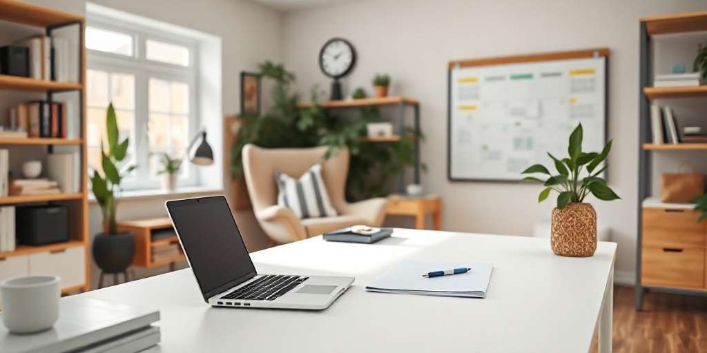 Importancia de la contabilidad para personas físicas. Una laptop sobre la mesa de un casa.