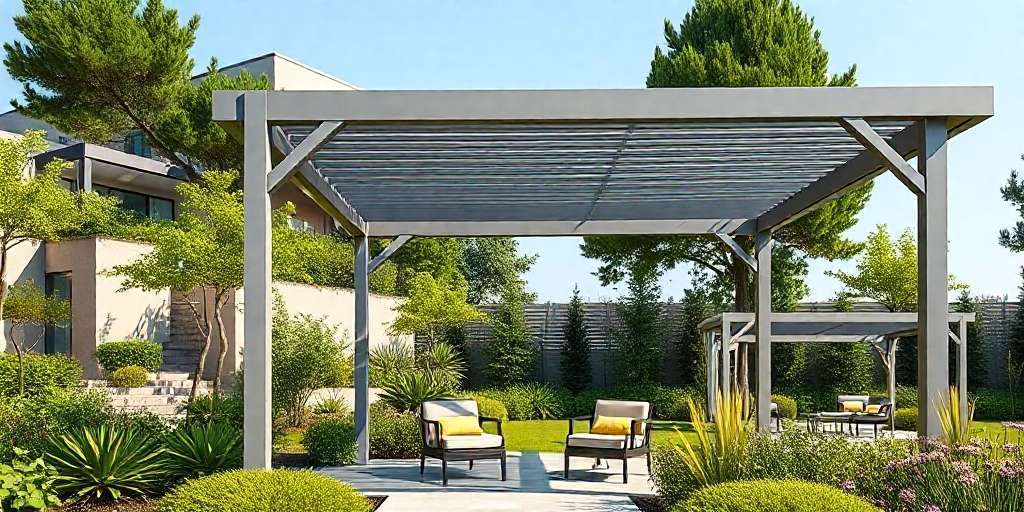 pergólas para jardines modernos