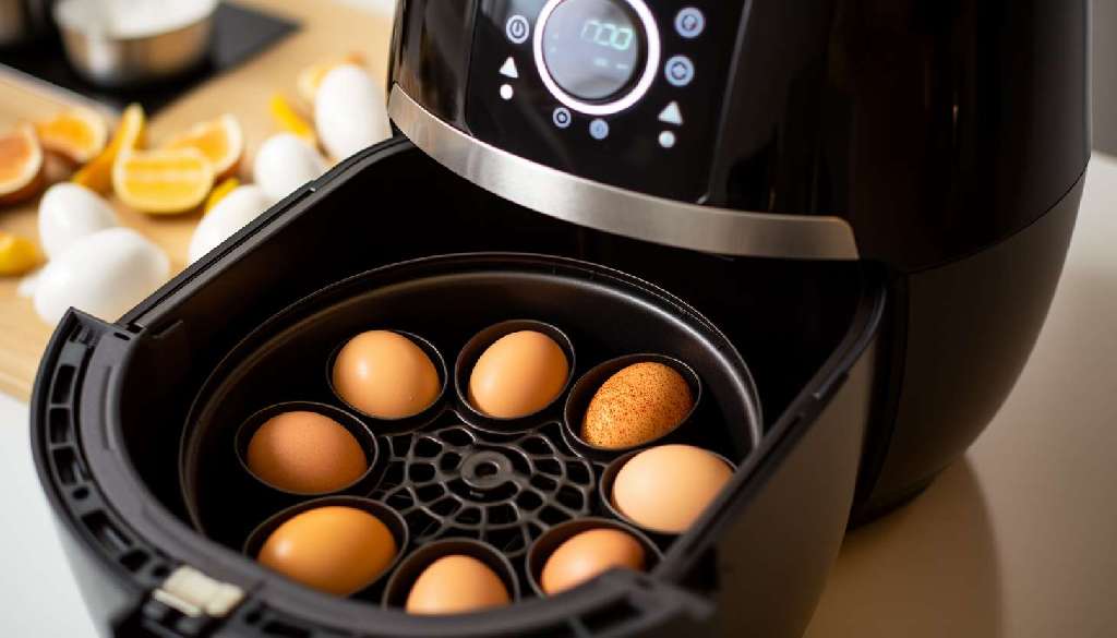 Huevos duros perfectos: cómo hacerlos en una freidora de aire